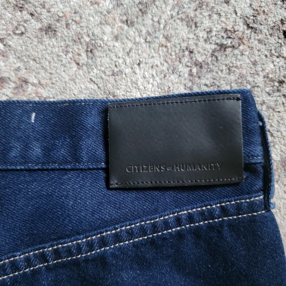 New Citizens of Humanity Petra Pleated Denim Trousers Wide Leg Jeans Size 28 - Picture 14 of 16